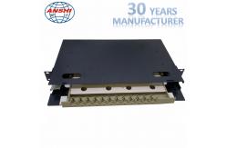 China Rack Mount ODF Fiber Optic Patch Panel For Telecommunications supplier