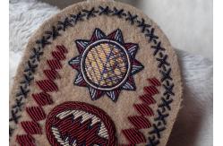China Hand Made Embroidery Designs Patches , Military Uniforms Emboired Patches supplier