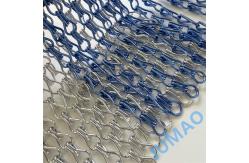 China Space Divider Metal Chain Link Curtains Fly Screen Curved Andulated supplier