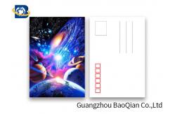 China Amizing Design Star 3D Lenticular Postcards With Two Side CMYK UV Offset Printing supplier