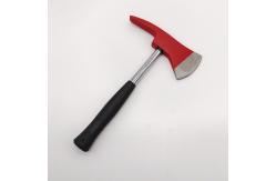 China Steel Short 32cm Fireman Fire Rescue Axe With Plastic Handle supplier