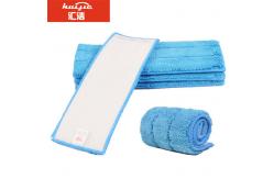 China Portable 400gsm Home Use Microfiber Wet Mop Ultra Cleaning Mop Head supplier