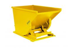 China 4000Lbs Self Dumping Steel Hopper Forklift Attachment Forklift Dump Cart supplier