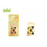 Aromatic Car Hanging Air Fresheners Butterfly Shape Thick Paper Design for sale