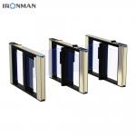 Indoor Amusement Flap Barrier Access Control with Fingerprint Support System and Baffle Arm Material for sale