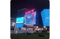 China Injection LED Mesh Screen Outdoor Transparent High Brightness Rgb Grid Screen supplier
