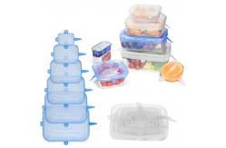 China Rectangular Silicone Stretch Reusable Lids Stretchable Food Covers supplier