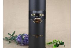 China Custom Hot Stamping Paper Tube Packaging Black For Wine Bottle FDA Approval supplier