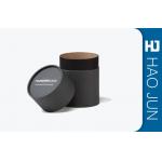 Matt Black Craft Cardboard Candle Boxes With Spot UV High Quality Paper Boxes for sale