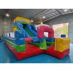 High Quality Commercial Outdoor Giant Inflatable Fun City Jumping House With Slide Inflatable Playground For Kids for sale