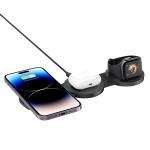 Portable 3 In 1 Wireless Charger Foldable Wireless Charger For IPhone 14 Airpods for sale