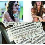 Gold Metallic Matte Lamination Body Tattoo Sticker for sale