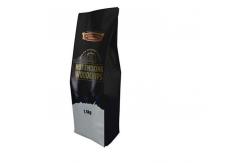 China Custom 250g 500g 1kg square block flat bottom k coffee bean packaging bag supplier