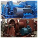 380V Blue Double Drum Ship Winch Marine Electric Winch With 500KN Capacity Load for sale