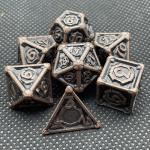 Customized Metal Multi - Face Dice Dnd Rpg Coc Desktop Game Portable for sale