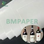 High Wet Strength White Paper 75gsm 80gsm For Red Wine Labels for sale