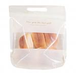 Custom Logo Printing Stand Up Plastic Bread Packaging Bag OEM Standard With Handle for sale