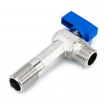 Multi Size 2 Way Angle Valve Copper Medium Pressure Chrome Plated