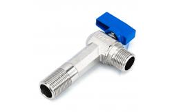 China Multi Size 2 Way Angle Valve Copper Medium Pressure Chrome Plated supplier