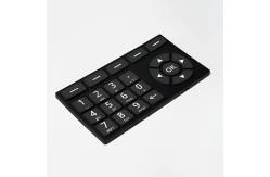 China Abrasion Resistant Silicone Rubber Keypads , Rubber Membrane Switch Multifunctional OEM supplier