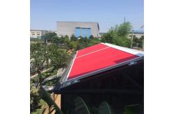 China Waterproof Balcony Retractable Roof Awning Remote Motor Control Aluminium Retractable Awning supplier