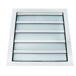 Clear Tempered Louver Glass Window Aluminum Alloy Frame Customizable Size for sale