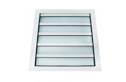 China Clear Tempered Louver Glass Window Aluminum Alloy Frame Customizable Size supplier