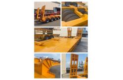 China CIMC 6-axis 60 T 80 120 Tons Lowbed Semi Trailer supplier