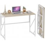 Folding Steel Executive Desk Writing Computer Desk No Assembly Study Office Desk for sale