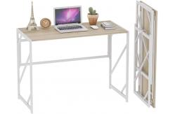 China Folding Steel Executive Desk Writing Computer Desk No Assembly Study Office Desk supplier
