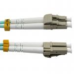 LC / UPC Duplex 1m Om3 3mm Multimode Patch Cord LSZH FTTH Outdoor for sale