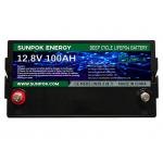 100Ah 12 Volt Deep Cycle Marine Battery Lithium Bluetooth Trolling Motor Battery