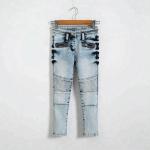 Slim Fit Long Section Kids Denim Clothes , 2 - 8 Years Children Denim Jeans