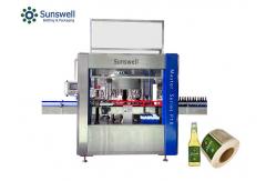 China Rotary Spring Water Carbonated Drink Bottles Sticker Labeling Machine High Speed supplier