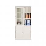 Up Sliding Glass Door Filing Cabinet Industrial Metal Storage Cabinets for sale