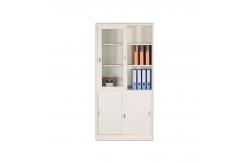 China Movable White Book Display Wall Shelf Storage Cabinet Living Room supplier