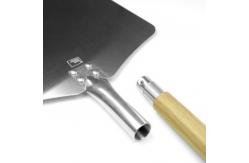 China Oven Tools 83cm Aluminum Pizza Peel With Detachable Wood Handle Pizza Schep 12x14 supplier