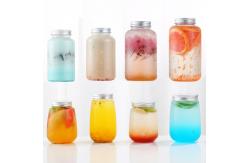 China Custom Logo 650ml 240mm Empty Plastic Juice Bottles supplier