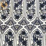 African Beaded Sequins Embroidered Dress Lace Fabric 91.44Cm Length for sale