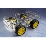L293D 4wd Drive Robot Smart Car Chassis , Remote Control Car Parts for sale