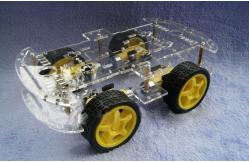 China L293D 4wd Drive Robot Smart Car Chassis , Remote Control Car Parts supplier