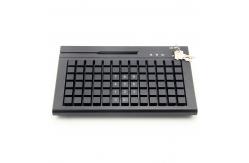 China 78 Keys  Cherry MX Membrane POS Programmable Keyboard With Swipe Card Reader supplier