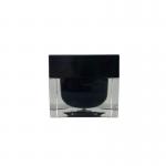 Matt Lid 10g Cosmetic Jars Square Plastic Makeup Containers Metallized Surface for sale