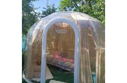 China Waterproof PC Transparent Clear Bubble Tents With Curtain supplier