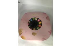China Beautiful Portable Macaron Transparent Plastic Tray Chocolate Candy Box supplier