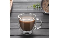 China 450ml Insulated Borosilicate Double Wall Glass Cup supplier