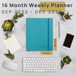 Donau Blue 2023 Academic Planner Personalized With Hourly Schedule