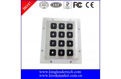 China Stainless Steel Backlit 12 Key Numeric Keypad With Matrix 3x4 supplier