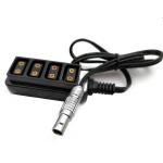 Lemo 2 pin to D - tap power supply cable D - tap 4 in one cable for Teradek Arri power system for sale