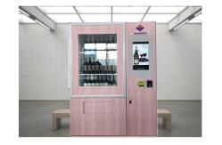 China Remote Stock Monitor Wine Dispenser Beer Vending Machine With Advertising Function supplier
